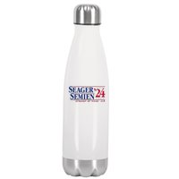 Corey Seager & Marcus Semien 24 Texas Baseball Stainless Steel Insulated Water Bottle