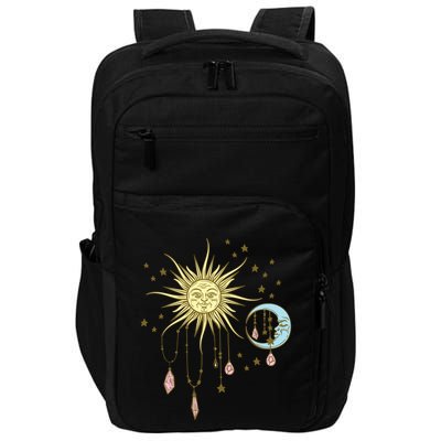 Celestial Sun Moon W Stars 90S Witch Whimsigoth Aesthetic Funny Gift Impact Tech Backpack