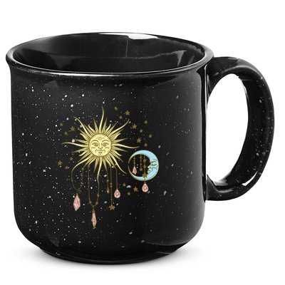 Celestial Sun Moon W Stars 90S Witch Whimsigoth Aesthetic Funny Gift 15oz Campfire Ceramic Mug