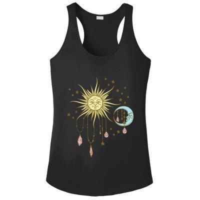 Celestial Sun Moon W Stars 90S Witch Whimsigoth Aesthetic Funny Gift Ladies PosiCharge Competitor Racerback Tank