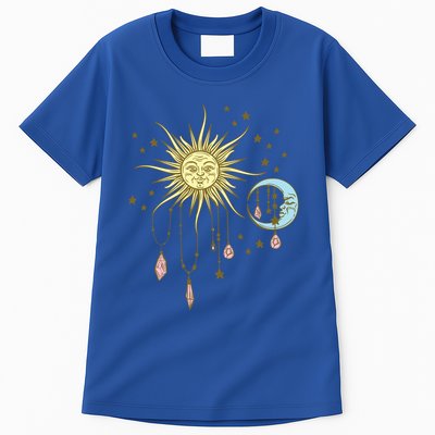 Celestial Sun Moon W Stars 90S Witch Whimsigoth Aesthetic Funny Gift Tall T-Shirt