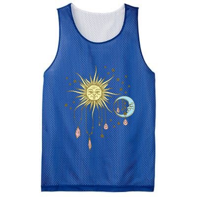 Celestial Sun Moon W Stars 90S Witch Whimsigoth Aesthetic Funny Gift Mesh Reversible Basketball Jersey Tank