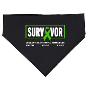 Cholangiocarcinoma Survivor Meaningful Gift Cholangiocarcinoma Awareness Gift USA-Made Doggie Bandana