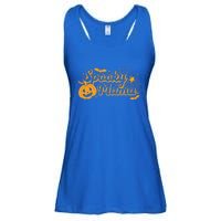 Cute Spooky Mama Pumpkin Retro Halloween Matching Family Mom Gift Ladies Essential Flowy Tank