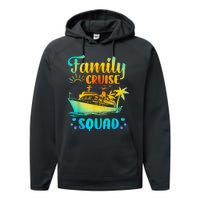 Cruise Squad Matching Family Group Fun Cruise Trips Performance Fleece Hoodie