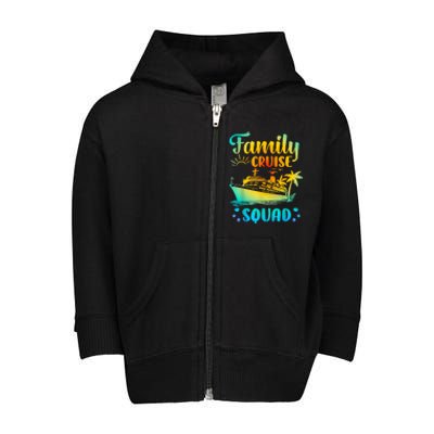 Cruise Squad Matching Family Group Fun Cruise Trips Toddler Zip Fleece Hoodie