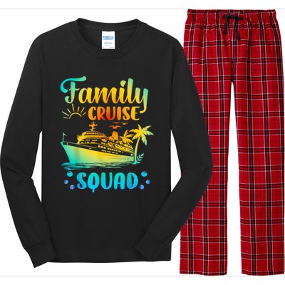 Cruise Squad Matching Family Group Fun Cruise Trips Long Sleeve Pajama Set