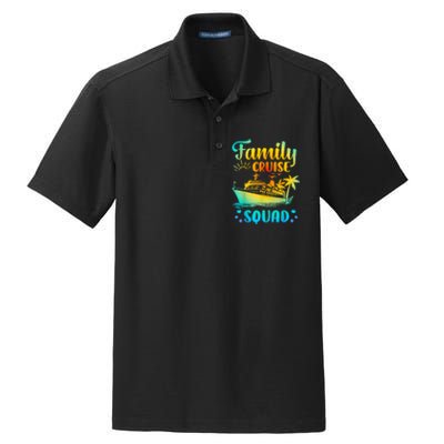 Cruise Squad Matching Family Group Fun Cruise Trips Dry Zone Grid Polo