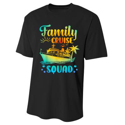 Cruise Squad Matching Family Group Fun Cruise Trips Performance Sprint T-Shirt