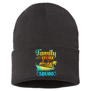 Cruise Squad Matching Family Group Fun Cruise Trips Sustainable Knit Beanie