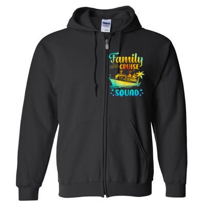 Cruise Squad Matching Family Group Fun Cruise Trips Full Zip Hoodie