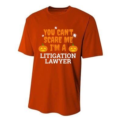 CanT Scare Me Litigation Lawyer Scary Halloween Attorney Gift Performance Sprint T-Shirt