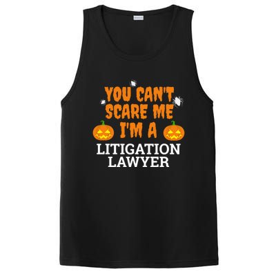 CanT Scare Me Litigation Lawyer Scary Halloween Attorney Gift PosiCharge Competitor Tank