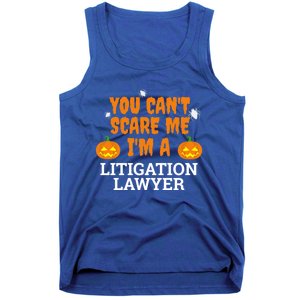 CanT Scare Me Litigation Lawyer Scary Halloween Attorney Gift Tank Top