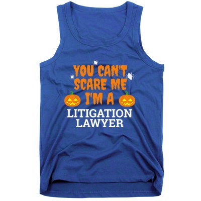 CanT Scare Me Litigation Lawyer Scary Halloween Attorney Gift Tank Top