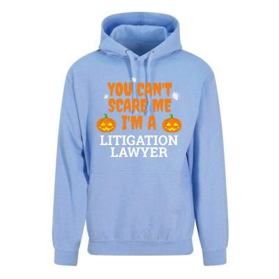 CanT Scare Me Litigation Lawyer Scary Halloween Attorney Gift Unisex Surf Hoodie