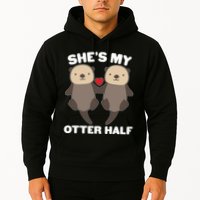 Cute She's My Otter Half Matching Couples Shirt Hoodie