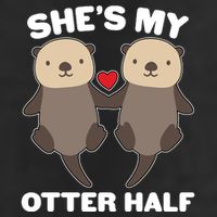 Cute She's My Otter Half Matching Couples Shirt 11oz C Handle Ceramic Mug