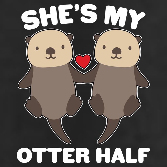 Cute She's My Otter Half Matching Couples Shirt 11oz C Handle Ceramic Mug