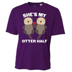 Cute She's My Otter Half Matching Couples Shirt Cooling Performance Crew T-Shirt