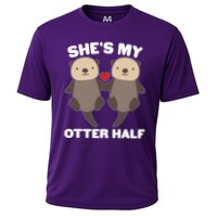 Cute She's My Otter Half Matching Couples Shirt Cooling Performance Crew T-Shirt