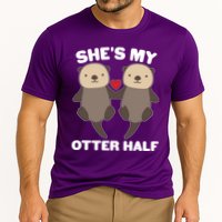 Cute She's My Otter Half Matching Couples Shirt Cooling Performance Crew T-Shirt