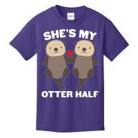 Cute She's My Otter Half Matching Couples Shirt Kids T-Shirt