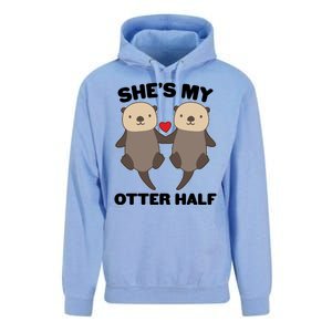 Cute She's My Otter Half Matching Couples Shirt Unisex Surf Hoodie