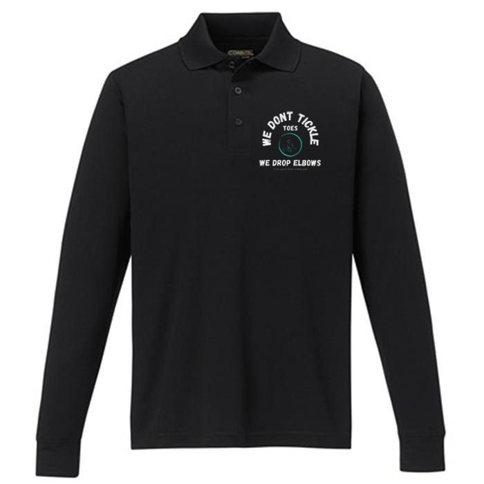 Clearwater Sports Massage Tickle Toes Performance Long Sleeve Polo