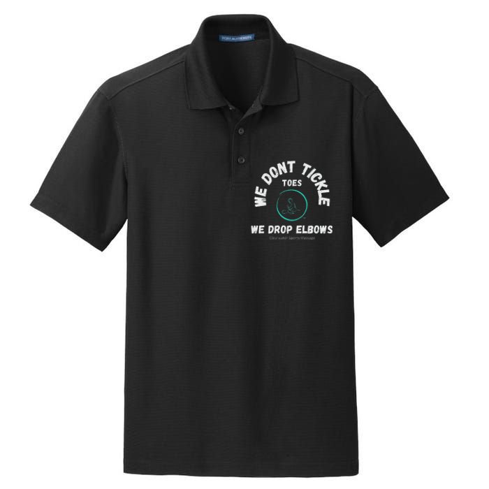 Clearwater Sports Massage Tickle Toes Dry Zone Grid Polo