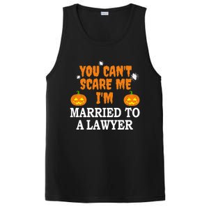 CanT Scare Me Married To A Lawyer Attorney Funny Halloween Gift PosiCharge Competitor Tank