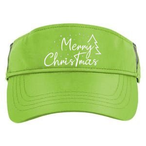 Cute Simple Merry Christmas Tree Family Matching Pajama Xmas Adult Drive Performance Visor