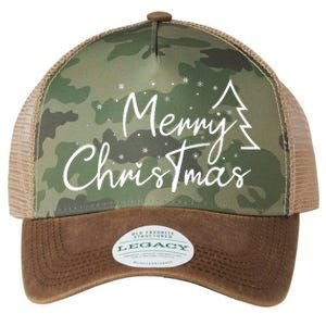 Cute Simple Merry Christmas Tree Family Matching Pajama Xmas Legacy Tie Dye Trucker Hat