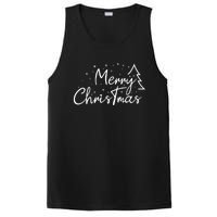 Cute Simple Merry Christmas Tree Family Matching Pajama Xmas PosiCharge Competitor Tank