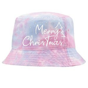 Cute Simple Merry Christmas Tree Family Matching Pajama Xmas Tie-Dyed Bucket Hat