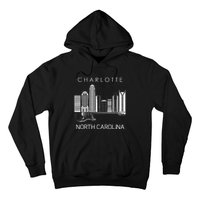 Charlotte Souvenir Men North Carolina Souvenir Music Guitar Hoodie