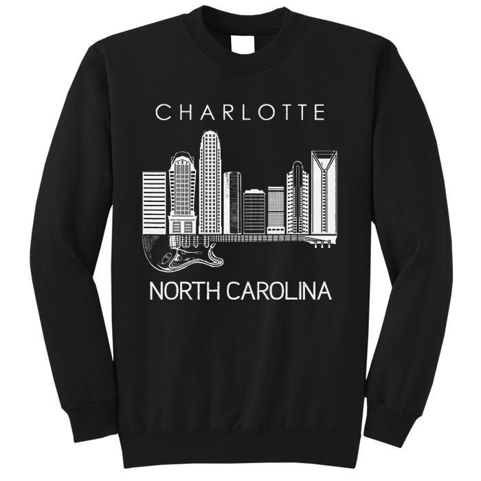 Charlotte Souvenir Men North Carolina Souvenir Music Guitar Sweatshirt