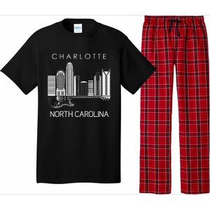 Charlotte Souvenir Men North Carolina Souvenir Music Guitar Pajama Set