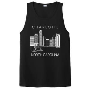 Charlotte Souvenir Men North Carolina Souvenir Music Guitar PosiCharge Competitor Tank