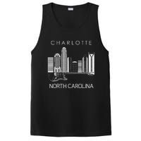 Charlotte Souvenir Men North Carolina Souvenir Music Guitar PosiCharge Competitor Tank