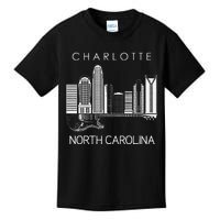 Charlotte Souvenir Men North Carolina Souvenir Music Guitar Kids T-Shirt