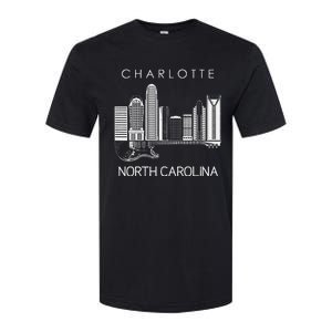 Charlotte Souvenir Men North Carolina Souvenir Music Guitar Softstyle CVC T-Shirt