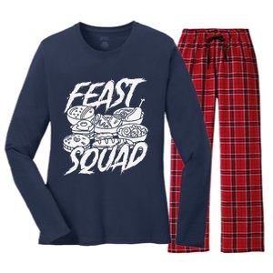 Caterer Squad Meal Prep Food Service Event Catering Caterer Women's Long Sleeve Flannel Pajama Set 