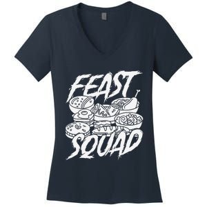 Caterer Squad Meal Prep Food Service Event Catering Caterer Women's V-Neck T-Shirt