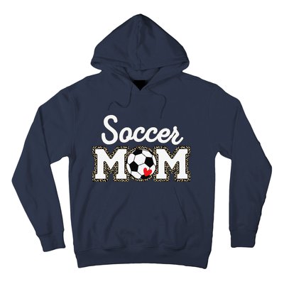 Cute Soccer Mom Leopard Print Mothers Day Hoodie