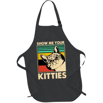 Cat Show Me Your Kitties Funny Cats Lover Vintage Apron