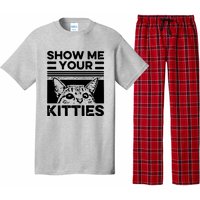 Cat Show Me Your Kitties Version 2 Funny Vintage Pajama Set