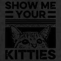 Cat Show Me Your Kitties Version 2 Funny Vintage Golf Towel