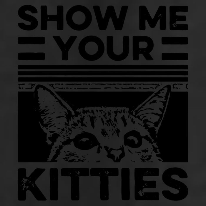 Cat Show Me Your Kitties Version 2 Funny Vintage Golf Towel
