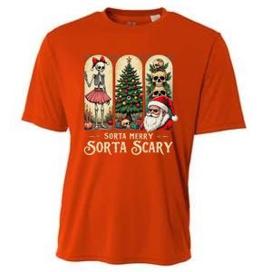 Christmas Sorta Merry Sorta Scary Gothic Cooling Performance Crew T-Shirt